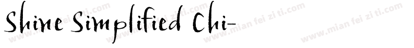 Shine Simplified Chi字体转换